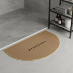 HASTHIP® Modern Semicircular Door Mat 50x80cm, Low-Profile Woven Indoor Doormat Non-Slip Entryway Rug Minimalist Home Mat for Front Door, Bathroom & Kitchen