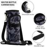 HASTHIP Water Bottle Carrier Bag for 32 oz Bottles with Adjustable Shoulder Strap | 2PCS Set
