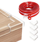 HASTHIP Edge Protector for Baby Proofing with 16.4 ft Strip and Clear Triangle Guards