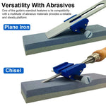 HASTHIP® Honing Guide System Chisel Sharpening Kit for Woodworking, Honing Guide Jig for Woodwork, Adjustable 0-55mm Clamp, Honing Guide Sharpening Jig Woodworking Tools Precision Sharpening Jig