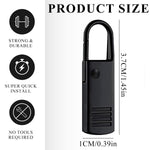 HASTHIP Zipper Puller for Jackets and Backpacks featuring Quick Release Metal Tabs | 10 Pcs Black