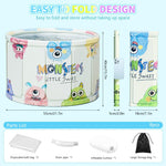 HASTHIP Folding Bath Tub for Toddlers with 10 Panel Design and Drainage Pipe | Beige Silicone 21x15 in