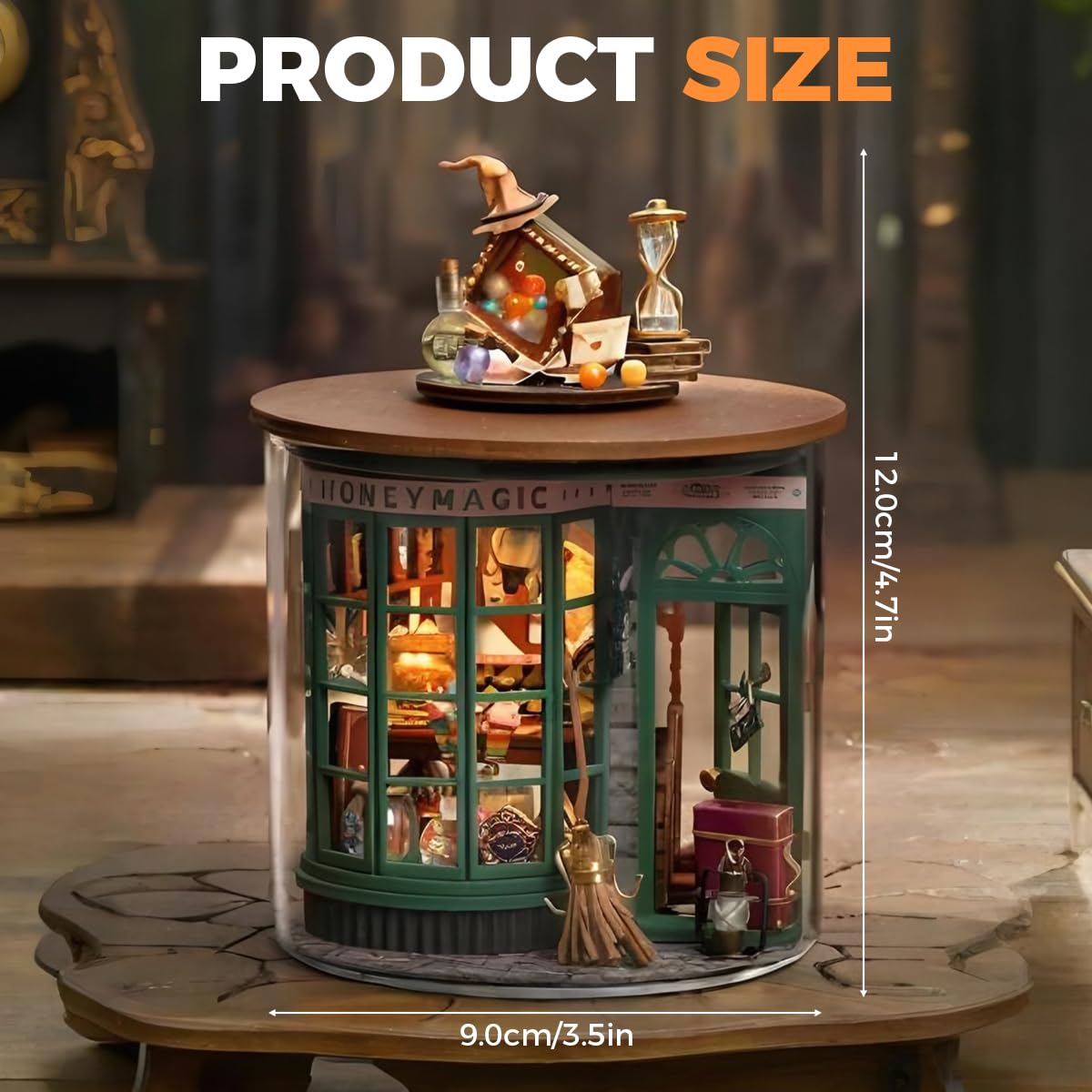 HASTHIP® Casa de Muñecas en Miniatura DIY Kit de Manualidades Creativas Serie Botella Ensueño con Muebles y Decoración