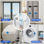 Door Lock for Kids' Safety, Fridge Lock with Password, Nail-Free Password Chain Lock, Multifunctional Cabinet Locks for Refrigerator, Cabinets and Drawers, Closets, Windows, Doors (White)