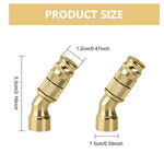 HASTHIP Brass Gardening Sprayer Nozzles 2Pcs for Electric Sprayers featuring Adjustable Misting | Fine Mist and High Pressure Watering for Garden and Lawn