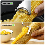 HASTHIP Corn Peeler Set for Easy Kernel Removal with Dual Curved Blade Design | Stainless Steel 2 Pcs