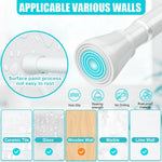 HASTHIP Retractable Curtain Rod for Windows and Walls featuring 41.3–74.8 in Range | Metal Anti Slip Tension Design