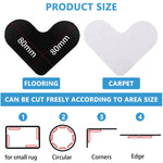 HASTHIP Rug Corner Grippers for Hardwood Floors with Double Sided Non Slip Design | 12PCS Reusable Pads
