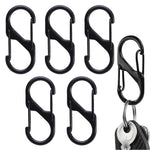 HASTHIP® Mosquetón en S de Doble Gancho, Liberación Rápida, Aleación de Zinc Resistente, Multiusos para Mochilas, Camping, Organización del Hogar, Ganchos Duraderos para Actividades al Aire