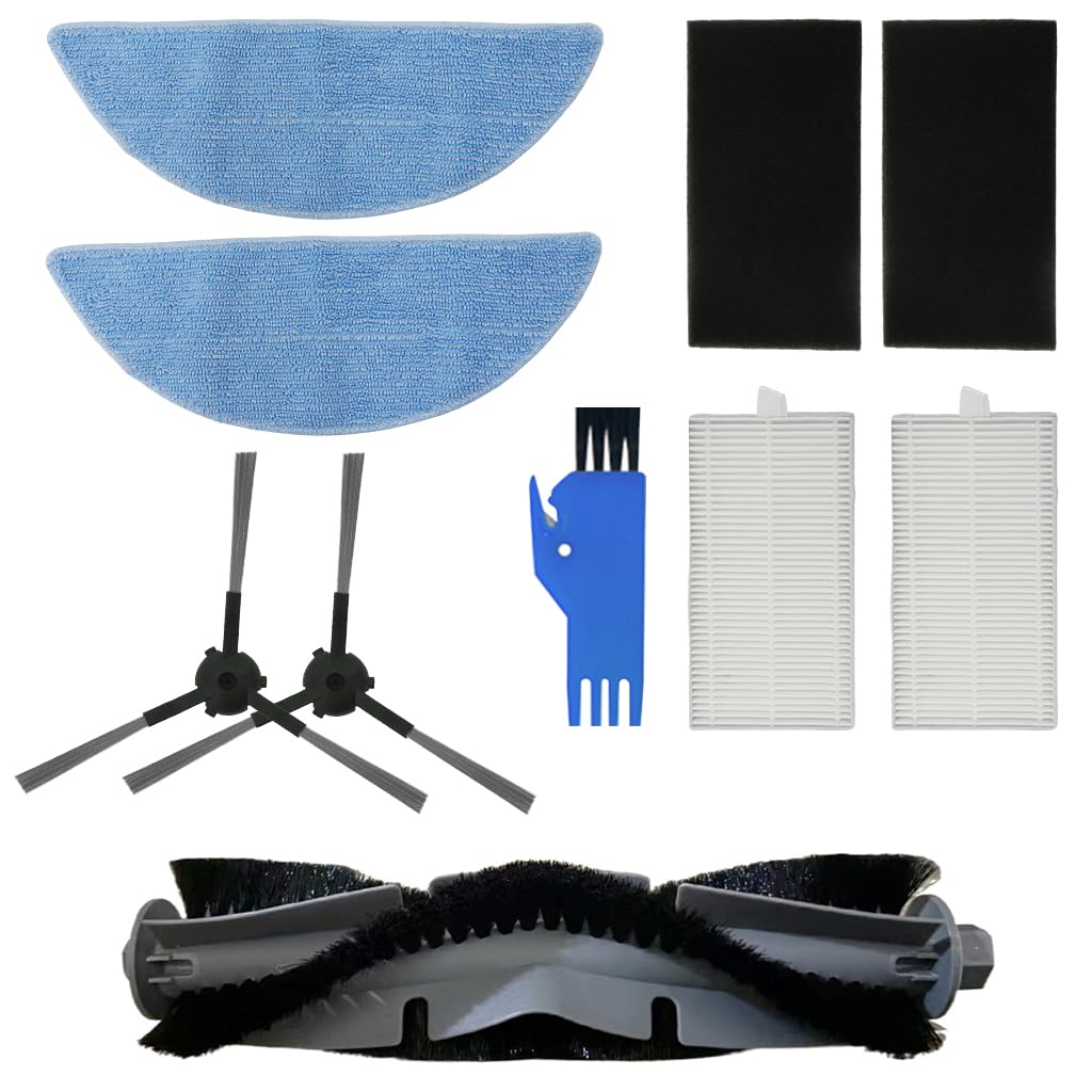 HASTHIP Replacement Accessories for Ecovacs Deebot Y1 Y1 Pro with 8Pcs Kit | Complete Vacuum Maintenance Set