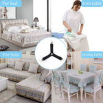 HASTHIP Bed Sheet Holder Straps 8 Pcs for Corner Grip with Triangle Design & Metal Clips | Black