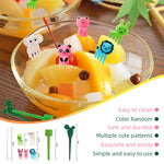 HASTHIP Cookie Cutter Shapes Set for DIY Baking with One Push Demold & 64PCS Stainless Steel Tools | Kid-Friendly Fruit Forks
