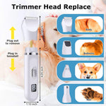 HASTHIP 4-in-1 Electric Dog Grooming Kit with USB Rechargeable Trimmer