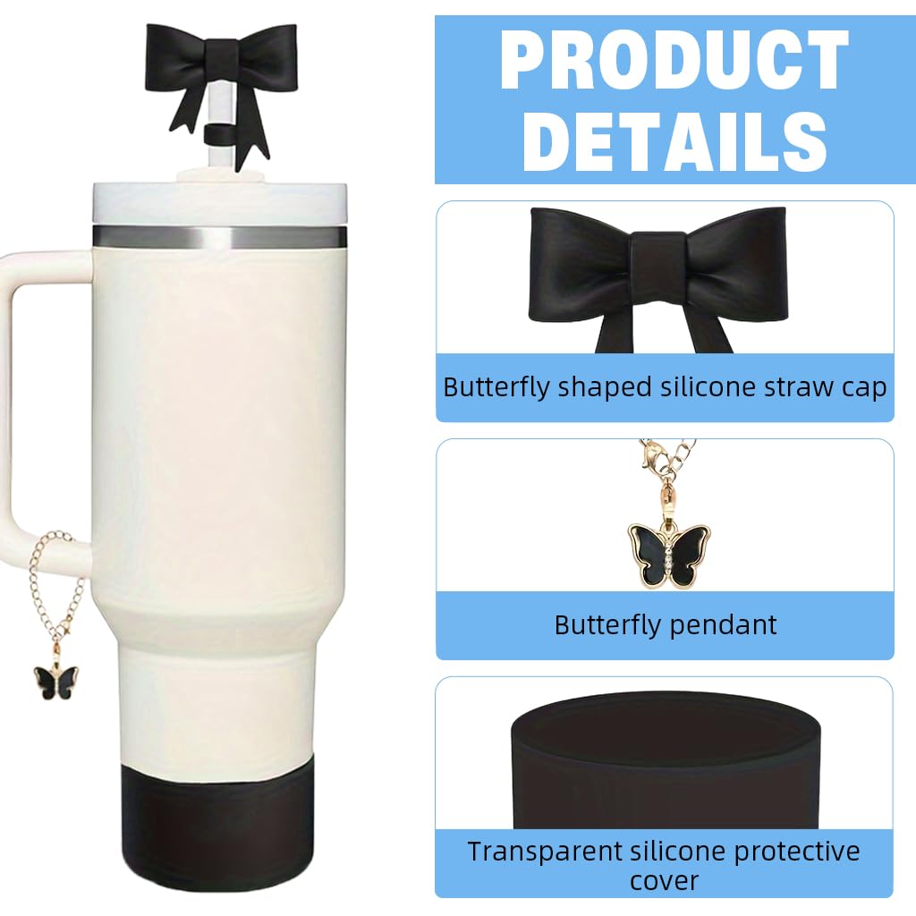 HASTHIP Cup Accessories for Stanley featuring 18pcs set with straws brush plug and sleeve