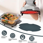 HASTHIP Silicone Heat Resistant Mats for Air Fryer with Anti Slip Pads | Reusable Kitchen Counter Protector