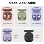 HASTHIP® Silicone Case for Samsung Galaxy Buds FE Case 2023 / Galaxy Buds 2 Pro Case 2022 / Galaxy Buds 2 Case/Galaxy Buds Pro Case/Galaxy Buds Live Case (Light Grey)