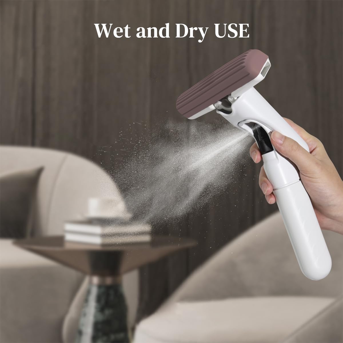 HASTHIP Spray Mop for Kitchen and Bathroom Cleaning with Built In Sprayer Handle | Lightweight One Handed PU Sponge Design