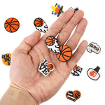 HASTHIP Sports Shoe Charms for Clog Sandals featuring 9 PVC Sports Designs | Kids & Adults