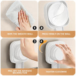 HASTHIP Silicone Soap Holder for Bathroom with Quick Drain Design and White Sponge | Stickable Anti Slip Dish for Kitchen and Sink