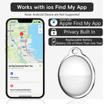 Loshall Tag Air Item Finder| BT Tracker| Global Tracking with Find My App on iPhones only| Find Keys, Wallets, Luggage, Pets, Gadgets etc.|