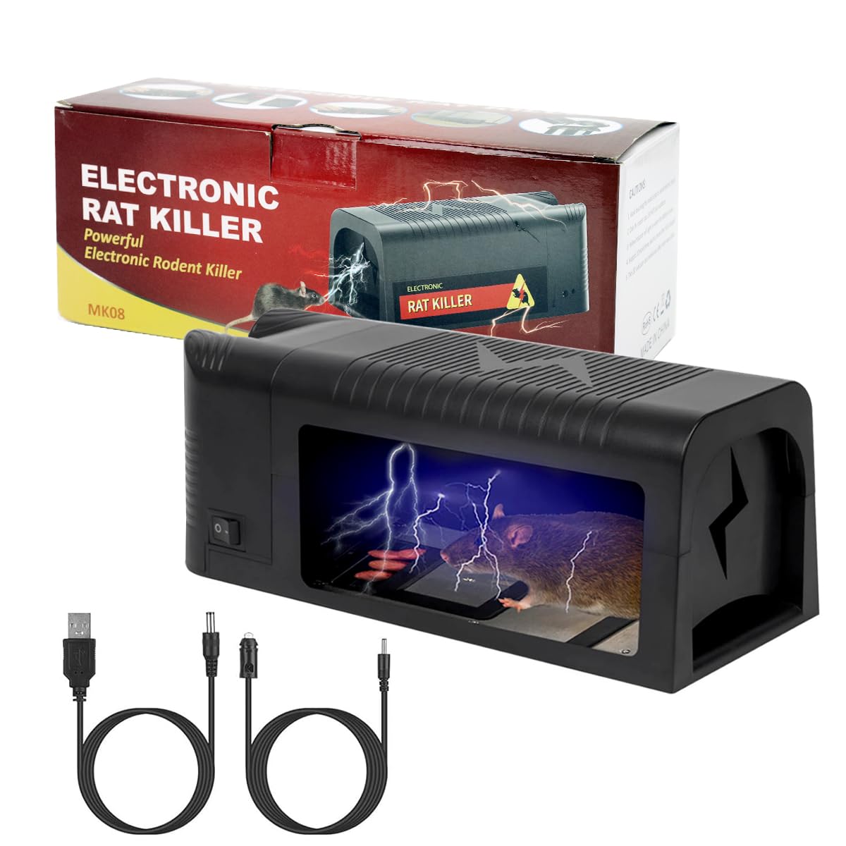 HASTHIP Electric Mouse Trap for Home with 2000V High Voltage Panel | 26CM Compact Design