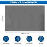 HASTHIP Furniture Dust Cover for Bed featuring 2.4×2 m polyester fabric in dark grey | protects sofas and tables
