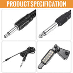 HASTHIP Guitar Pickup for Acoustic to Electric Use with 12 Pole Pieces and 10Ft Cable | 2PCS