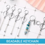HASTHIP Customized Keychain Making Kit for Girls featuring Lobster Buckle and Keyring | 6 Pcs DIY Set