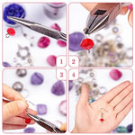 HASTHIP Jewelry Making Tool Set for DIY Crafts with Ergonomic Non Serrated Pliers | 8 Pieces