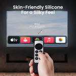HASTHIP® Silicone Remote Cover for Apple TV 4K Remote Wear Resistant Silicone Protective Silicone Skin Cover Anti-Scratch Remote Case for Apple TV 4K Remote