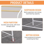 HASTHIP Towel Rack for Bathroom and Balcony featuring Triplet Stepped Bars | 75.2x31.2x73 cm Metal Frame