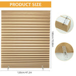 HASTHIP Blinds for Windows Without Drill featuring Roll Up Pleated Paper Design 47x70 in | Light Filtering and UV Protection for Home or Office