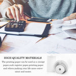 HASTHIP® 5 Rolls Thermal Paper 57x25mm Self-Adhesive Receipt Paper for POS Machine, Mini Thermal Printer, Cash Register, Portable Bluetooth Pocket Printers, Black on White