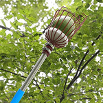 190cm Fruit Picker with Basket and Telescopic Pole, Fruit Plucker for Coconut, Mango and More, Easy to Use Fruits Catcher Tree Picker