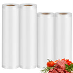 HASTHIP Vacuum Sealer Bags for Food Storage with Double Sided Airtight Design | 4 Rolls 11x20ft and 8x20ft BPA Free