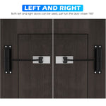 HASTHIP Door Closer for Home and Office with Adjustable Spring Hinge 3pcs Black Set | Zinc Alloy Quiet Closing