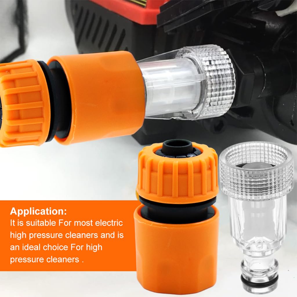HASTHIP Quick Connector for Pressure Washer with 3/4 in Water Filter | Fits Bosch and JPT