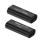 HASTHIP® Adaptador USB C Hembra a Hembra 2 Piezas, Extensión Tipo C 3.1 10Gbps 100W Compatible con Thunderbolt 3, iPhone 16 15 Pro MAX, MacBook, Portátil y Teléfonos