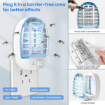 HASTHIP Plug in Mosquito Trap Lamp for Indoor Use with Purple UV Light | Silent Bug Zapper