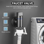 HASTHIP Washing Machine Tap for Laundry Use with Universal 1/2 inch Connector and Full Metal Design
