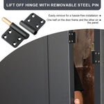 HASTHIP Door Hinges Kit for Cabinets and Furniture with Dual Panel Design and Screw Pack | Pre Punched Aluminum Hinges for Silent Smooth Operation