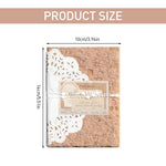 HASTHIP Scrapbook Paper Set for Journaling and Card Making with 32 Sheets 10x14 cm Brown