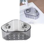 HASTHIP Kitchen Sink Strainer Basket for Corners with Triangle Design and Plastic Body | Easy to Clean Drain Basket for Food Waste and Fruits