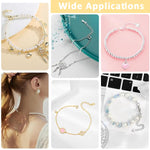 HASTHIP Necklace Extenders for Jewelry Making with Lobster Clasp | 10PCS 2.5 in Gold and Silver Chains