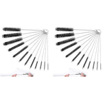 HASTHIP Straw Cleaner Brushes for Water Bottles and Sippy Cups 24PCS 8 Inch Nylon Kit