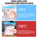 HASTHIP Reusable Zipper Bag for Food Storage with Leakproof Seal and 54pcs Multi Size LDPE Set