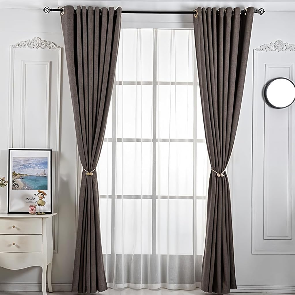 HASTHIP® 10Pack Magnetic Curtain Tiebacks Curtain Tiebacks Buckles Holdbacks Holders Hooks Clip for Home Outdoor Bedroom Office Decorative Curtain, Beige