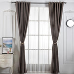 HASTHIP Magnetic Curtain Tiebacks for Home and Office featuring 40cm Rope & 3.3cm Balls | Beige