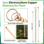 HASTHIP Copper Wire Plant Supports for Garden Use with Spiraled Design 11 in Sticks