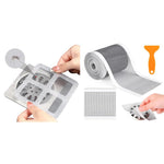 HASTHIP Disposable Shower Drain Hair Catcher for Bathroom with 4mm Holes | 20 Pack 4x4 in & 13ft Mesh